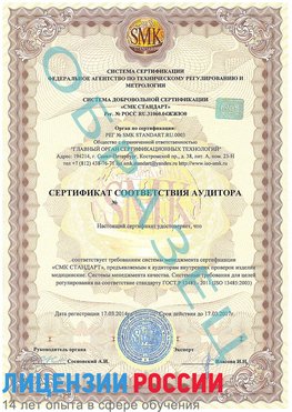 Образец сертификата соответствия аудитора Апатиты Сертификат ISO 13485